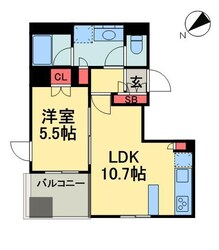 プライマル勝どきの物件間取画像